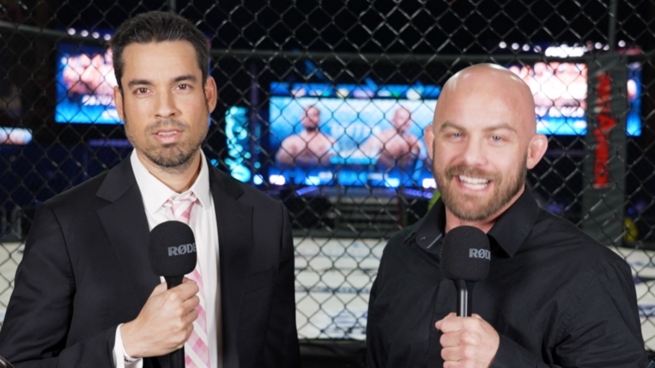 10.7 MMA broadcast team on camera